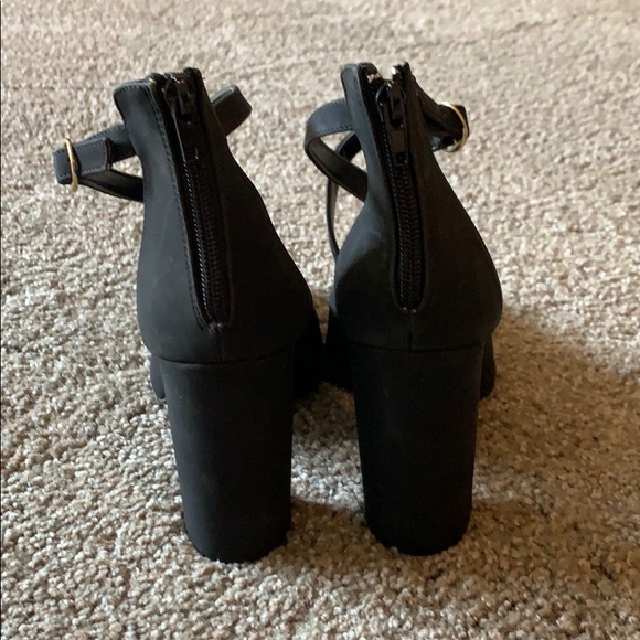 Black Suede Heels - Picture 3 of 4